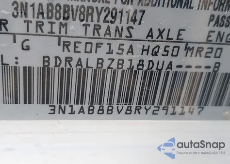 2024 Nissan Sentra S Xtronic Cvt из США, поврежденный, VIN 3N1AB8BV8RY291147